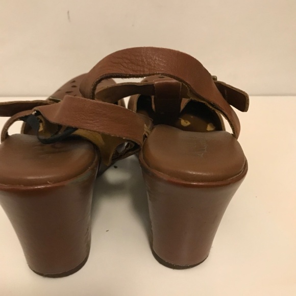 Korks by Kork Ease Brown Leather Platform Sandals size 7 - Picture 7 of 16